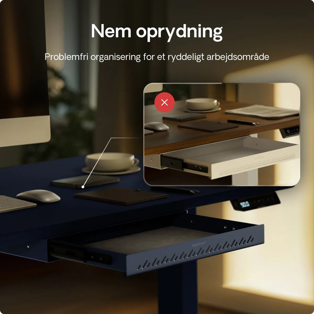 Skrivebords skuffe