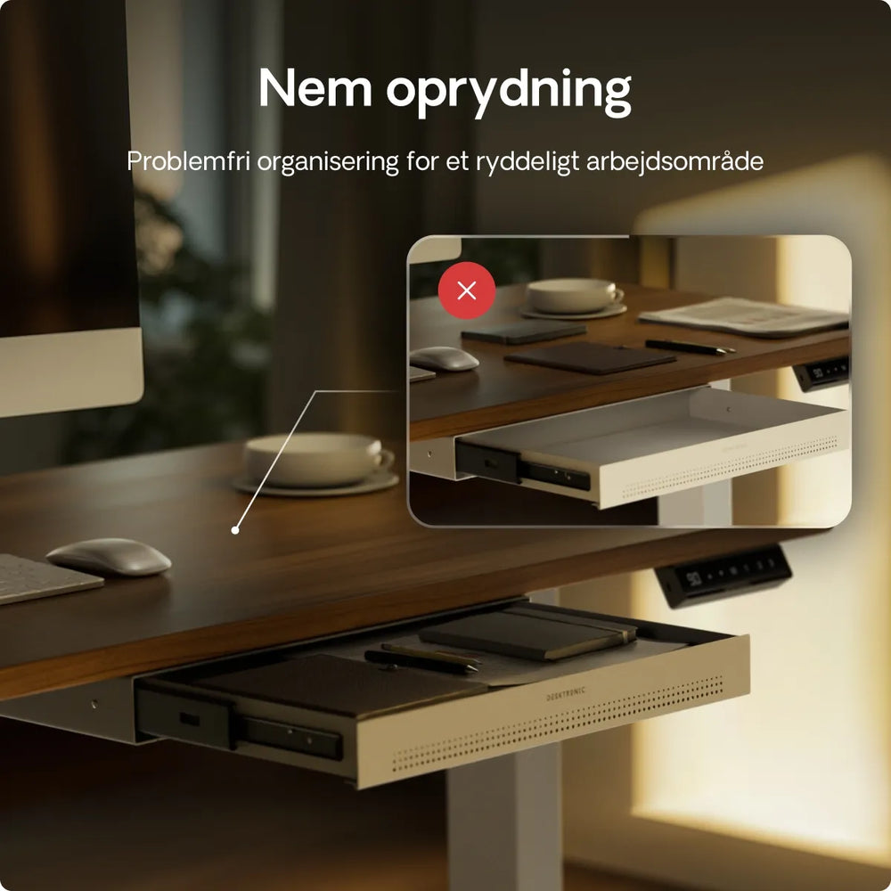 Skrivebords skuffe