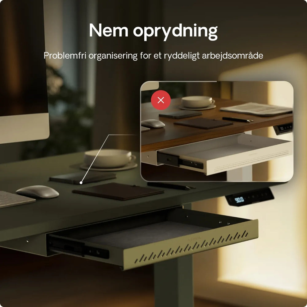 Skrivebords skuffe