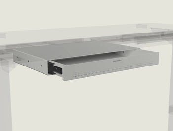 Indlæs billede til gallerivisning graue Schreibtischschublade offen
