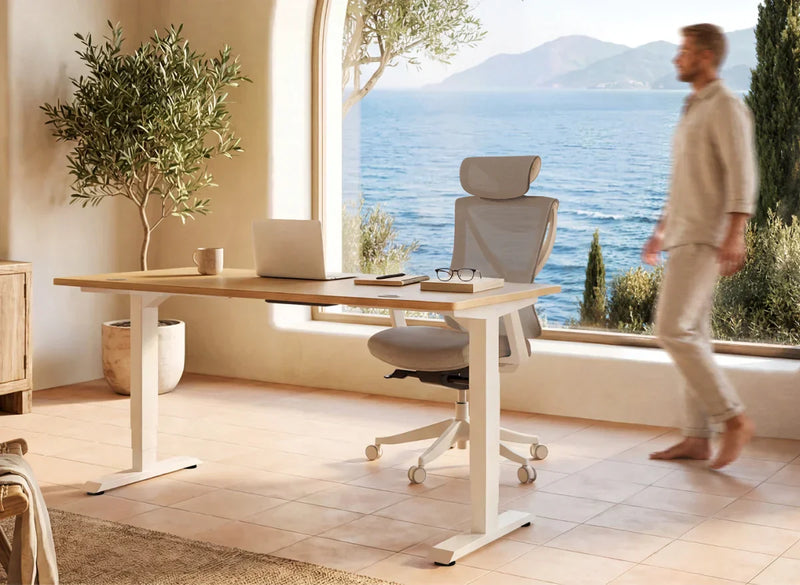 Designet med trivsel på arbejdspladsen i fokus.
